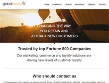 Tablet Screenshot of globalloyalty.com